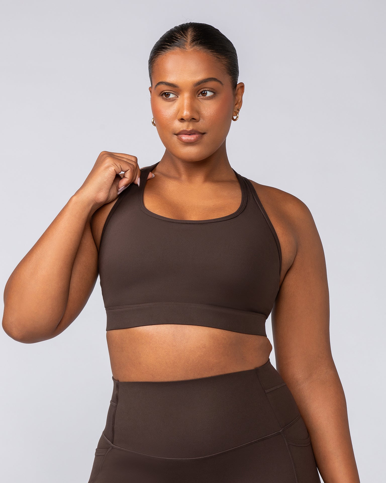 Unrivalled Moulded Bra - Cocoa-Sports Bras-XS-022502COCOA-XS-MNAPPRL40592-1-Muscle Nation