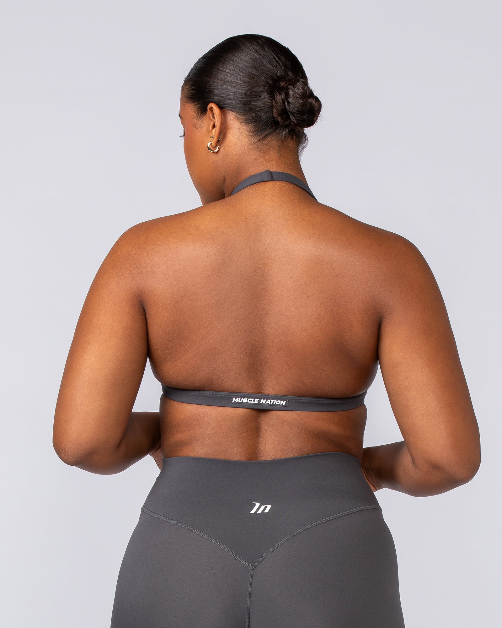 Halter Bralette - Phantom-Bralettes-XXS-022505PHNTM-XXS-MNAPPRL40709-3-Muscle Nation