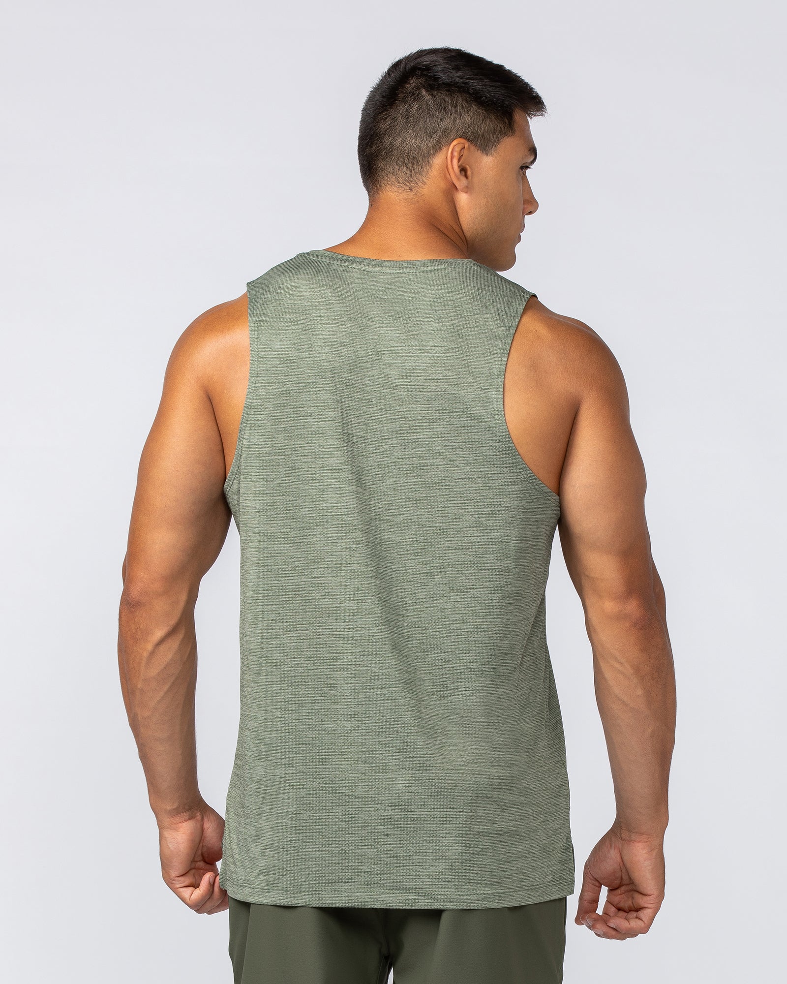 Aero Active Tank - Khaki-Singlets & Tanks-S-092419DKHAKI-S-MNAPPRL40125-6-Muscle Nation
