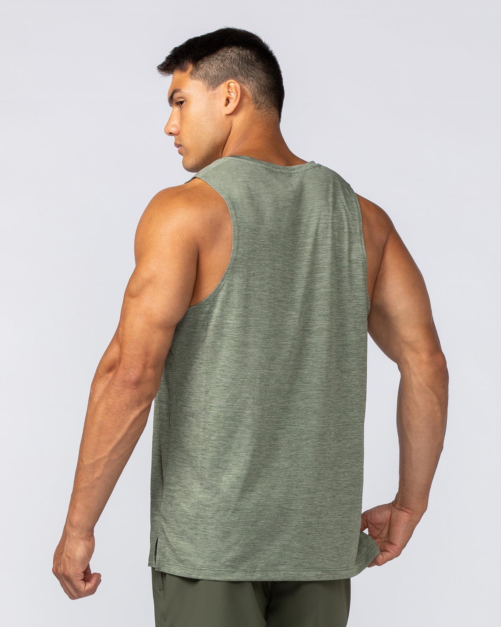 Aero Active Tank - Khaki-Singlets & Tanks-S-092419DKHAKI-S-MNAPPRL40125-5-Muscle Nation