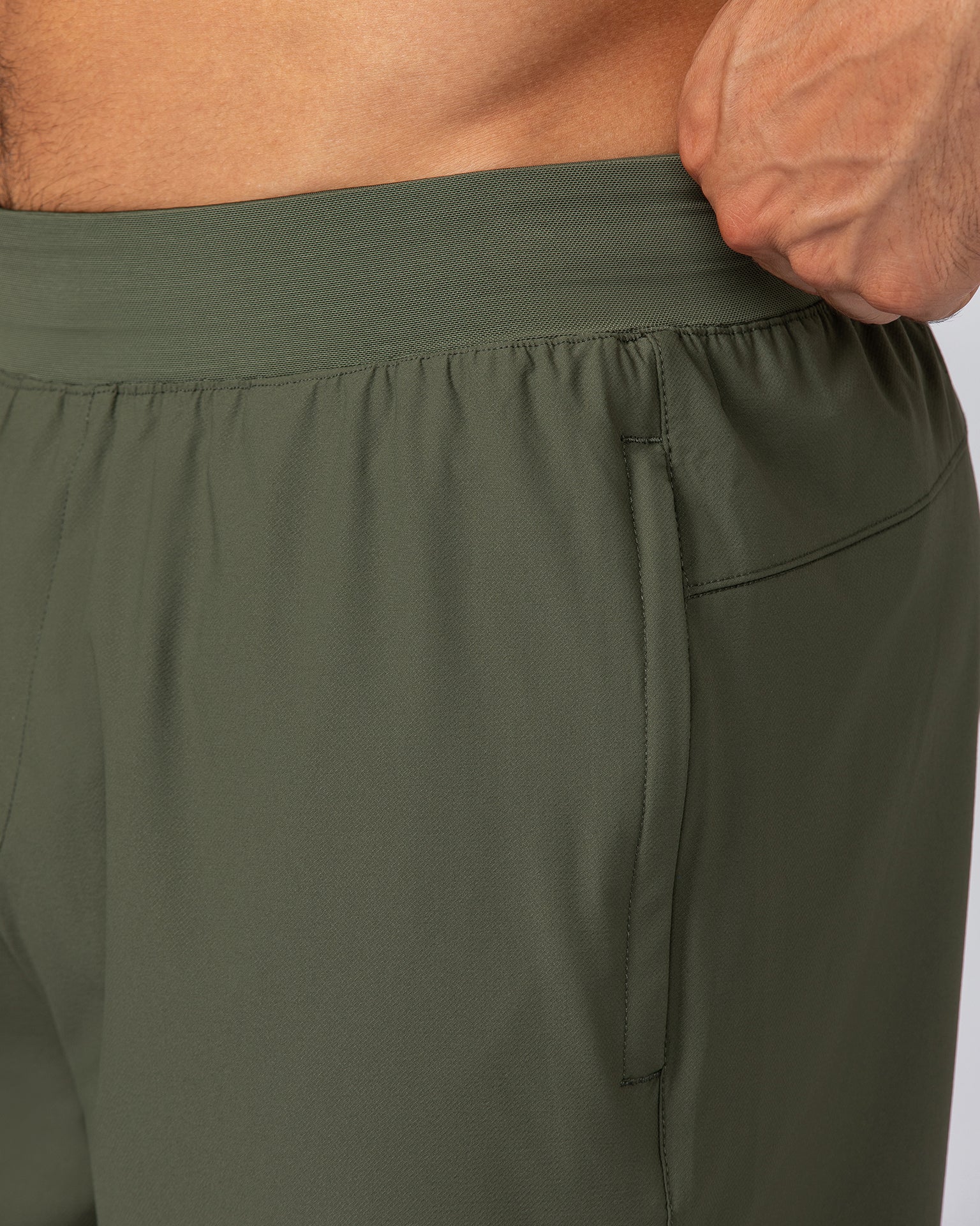 On Repeat Training 5" Shorts - Dark Khaki-Shorts-S-092411DKHAKI-S-MNAPPRL40031-4-Muscle Nation