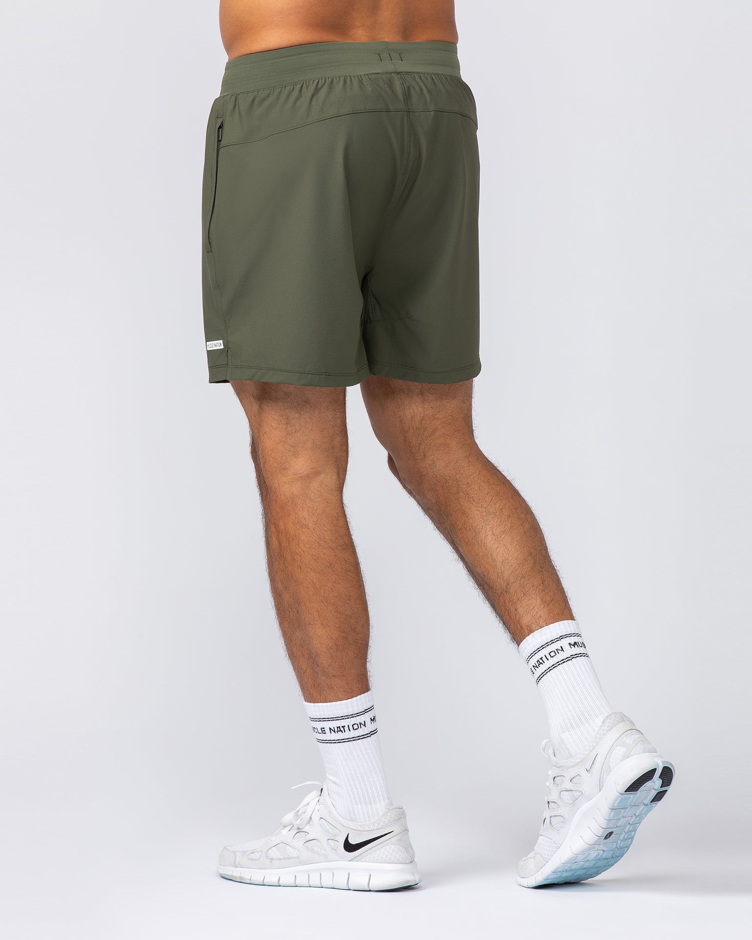 On Repeat Training 5" Shorts - Dark Khaki-Shorts-S-092411DKHAKI-S-MNAPPRL40031-5-Muscle Nation