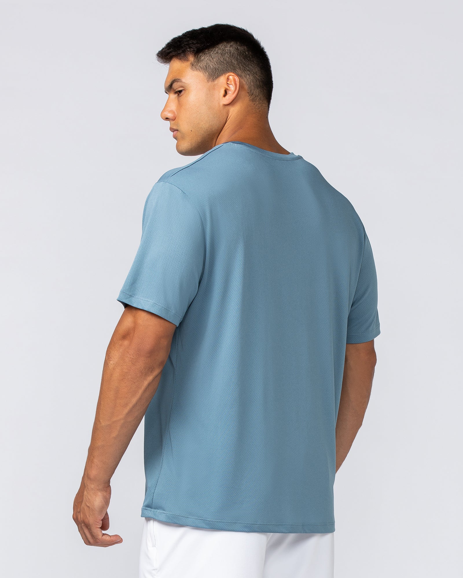 Relaxed Active Tee - Pale Thunder-T-Shirts-S-092409PLTHNDR-S-MNAPPRL40010-4-Muscle Nation