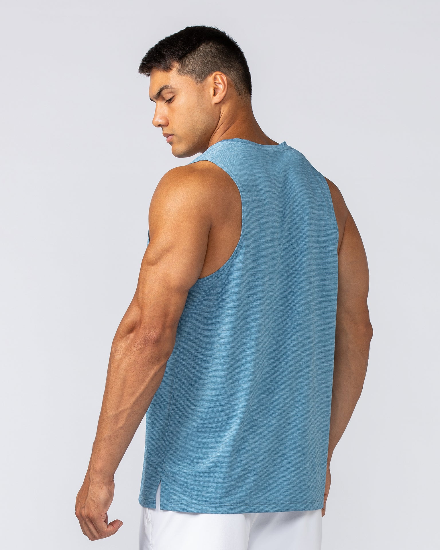 Aero Active Tank - Pale Thunder-Singlets & Tanks-S-092419PLTHNDR-S-MNAPPRL40132-4-Muscle Nation
