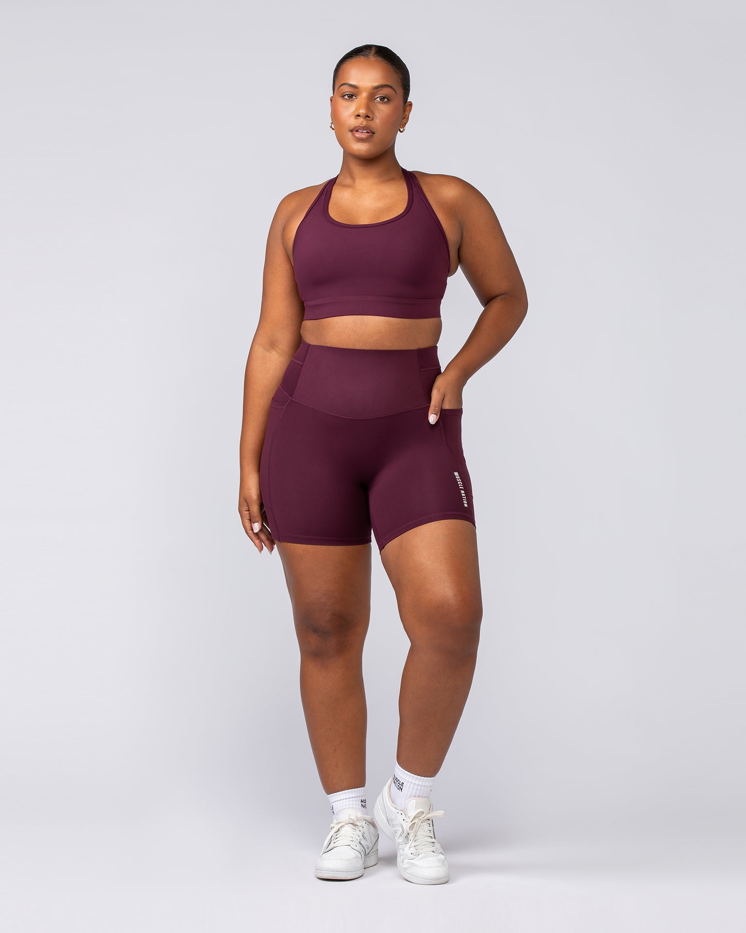 Unrivalled Moulded Bra - Sangria-Sports Bras-XS-022502SGRA-XS-MNAPPRL40600-6-Muscle Nation