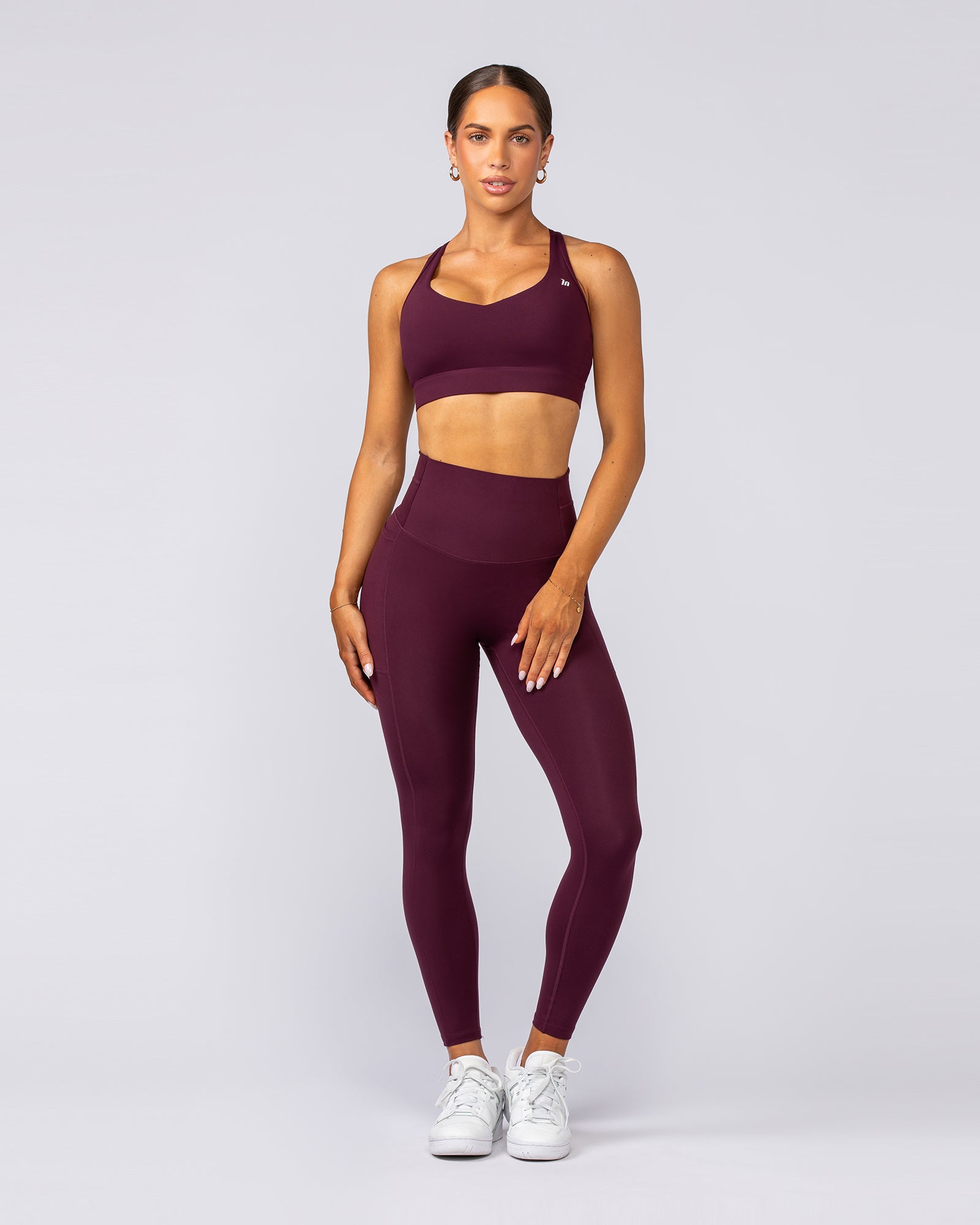 Elite Support Bra - Sangria-Sports Bras-XXS-022501SGRA-XXS-MNAPPRL40761-6-Muscle Nation