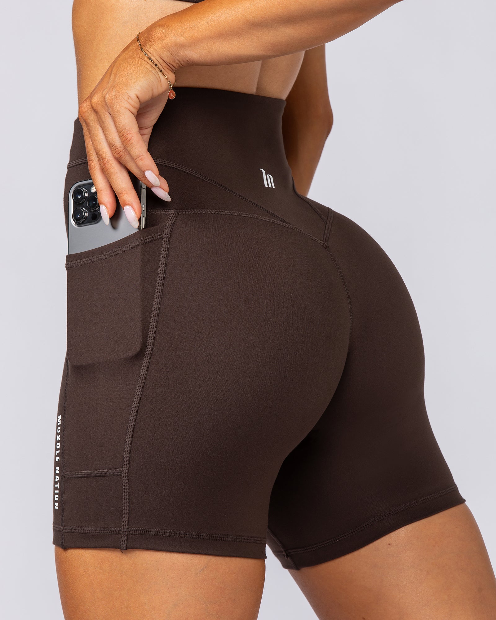 Unrivalled Everyday Pocket Bike Shorts - Cocoa-Shorts-XXS-022503COCOA-XXS-MNAPPRL44009-2-Muscle Nation