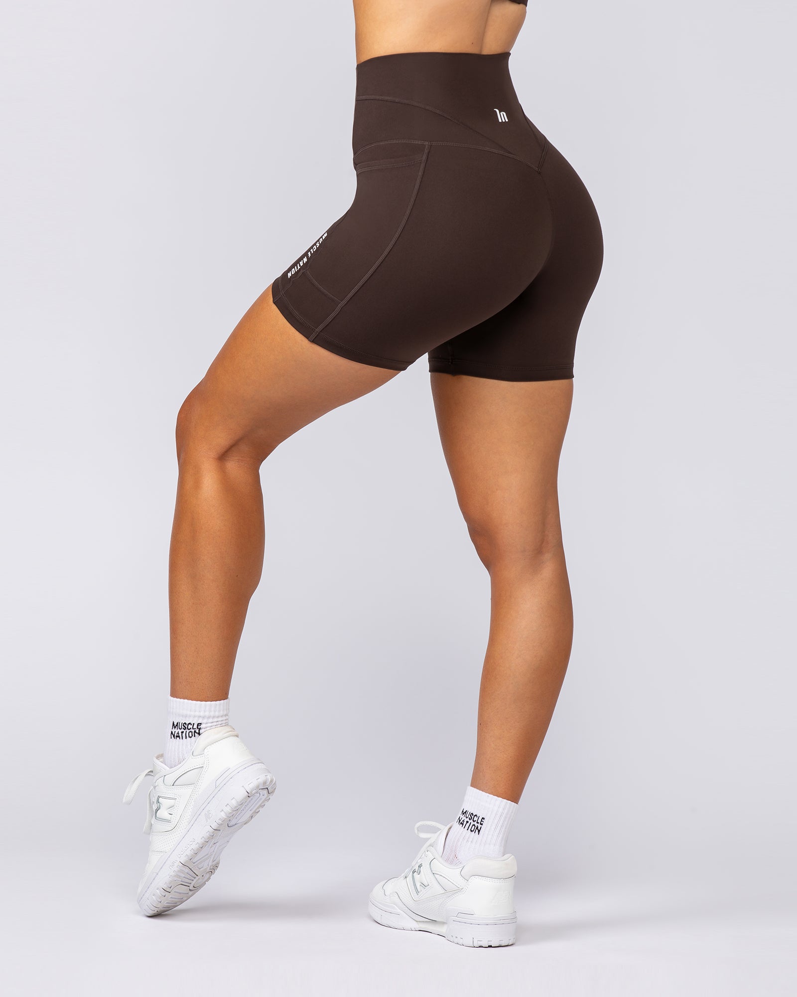 Unrivalled Everyday Pocket Bike Shorts - Cocoa-Shorts-XXS-022503COCOA-XXS-MNAPPRL44009-6-Muscle Nation