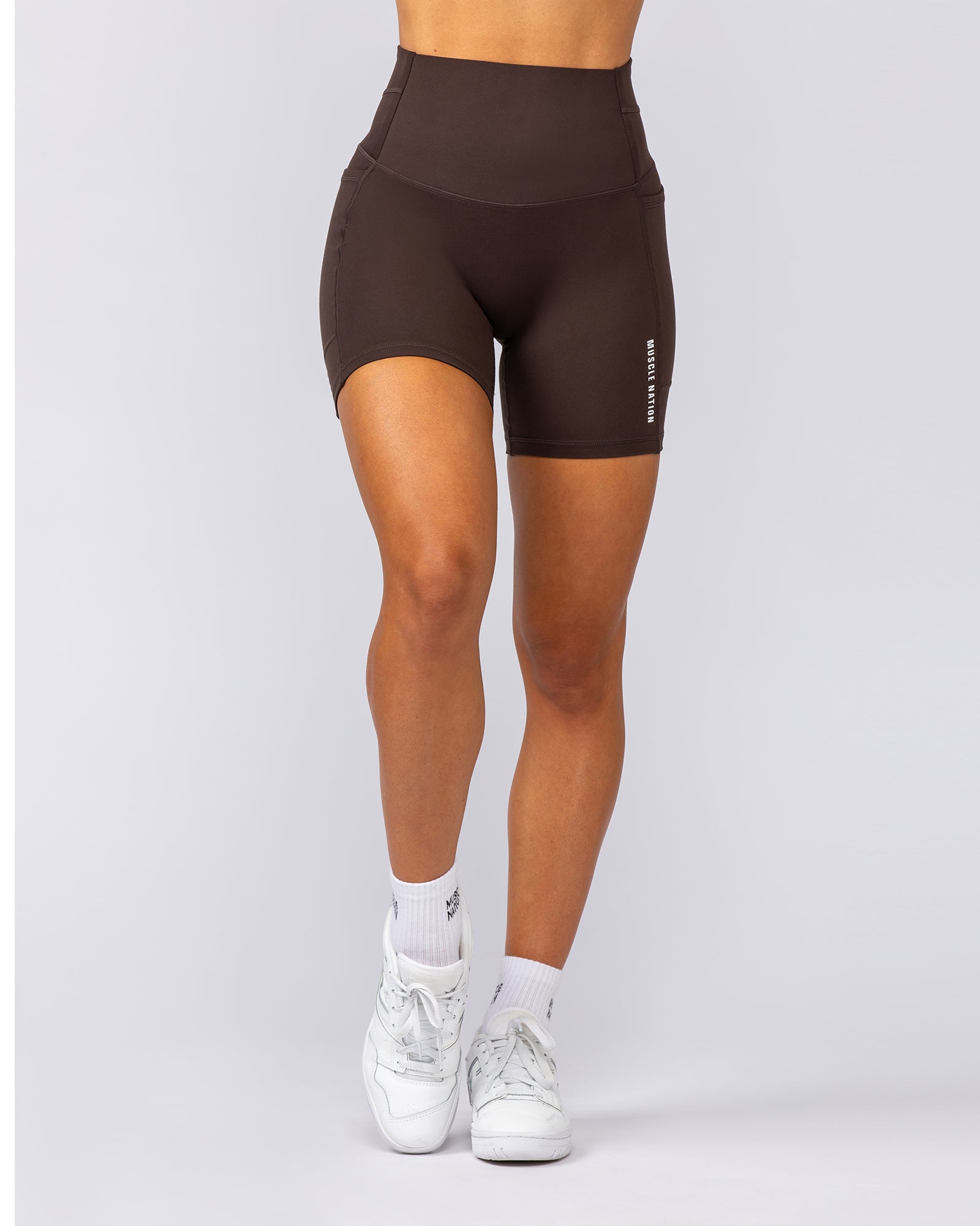 Unrivalled Everyday Pocket Bike Shorts - Cocoa-Shorts-XXS-022503COCOA-XXS-MNAPPRL44009-3-Muscle Nation
