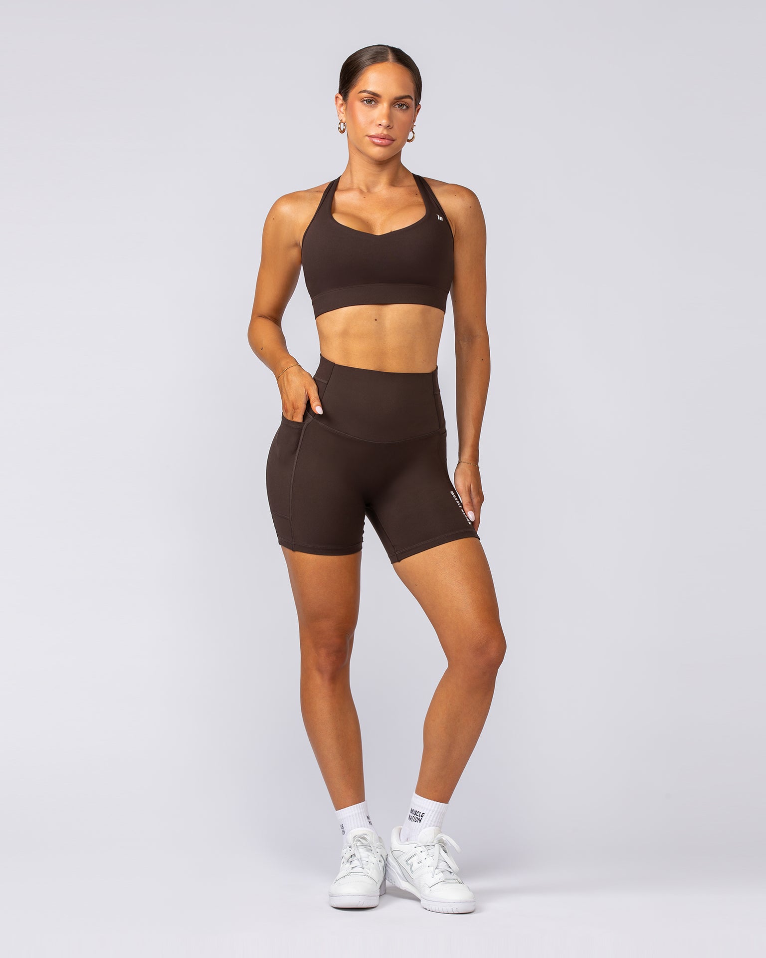 Unrivalled Everyday Pocket Bike Shorts - Cocoa-Shorts-XXS-022503COCOA-XXS-MNAPPRL44009-8-Muscle Nation