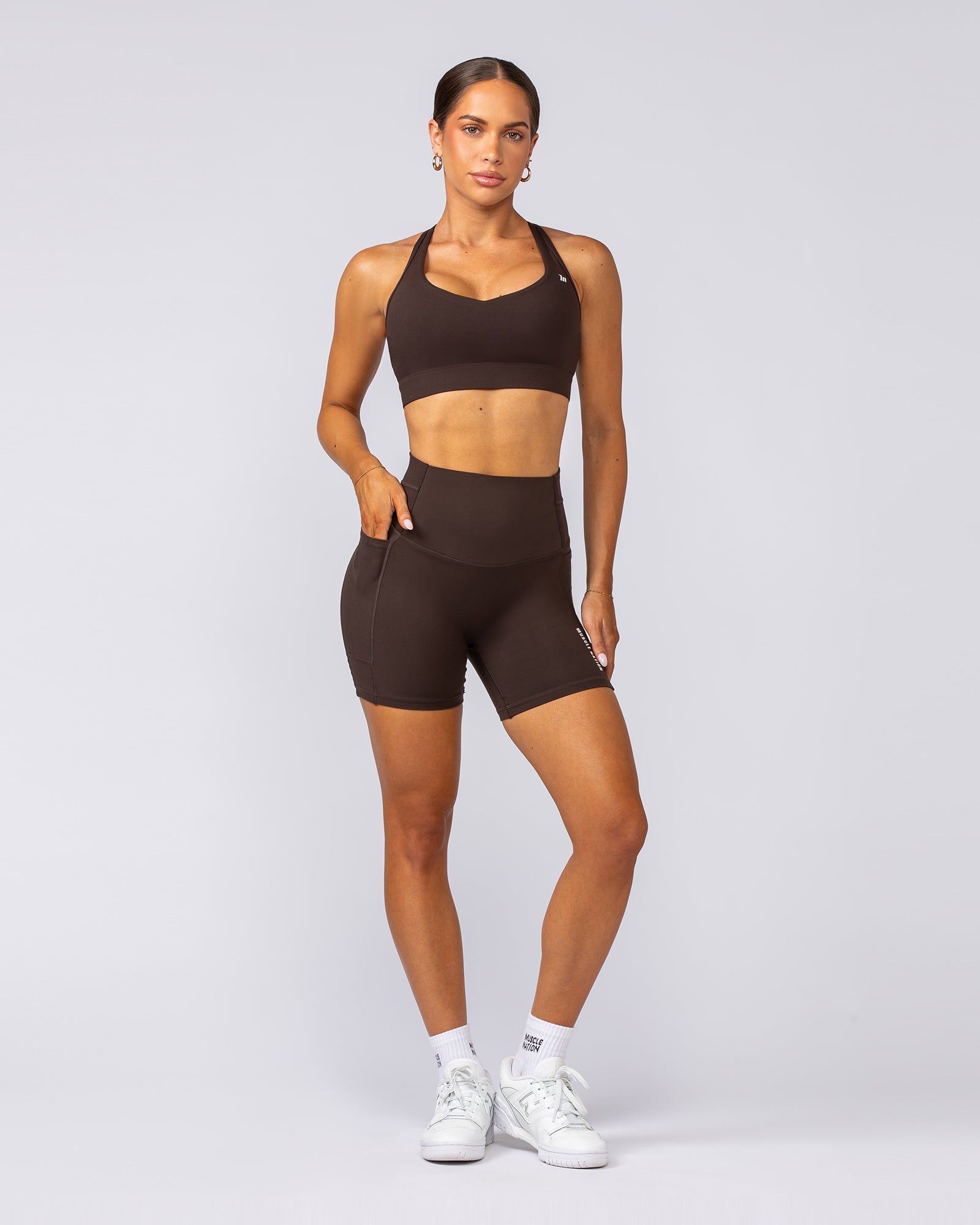 Unrivalled Everyday Pocket Bike Shorts - Cocoa-Shorts-XXS-022503COCOA-XXS-MNAPPRL44009-8-Muscle Nation