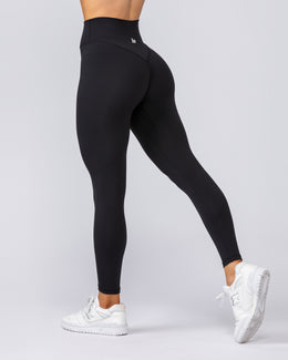 Liberty Zero Rise Ankle Length Leggings - Black-Leggings-XXS-072322BLK-XXS-MNAPPRL25823-1-Muscle Nation