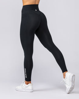 Unrivalled Everyday Pocket Ankle Leggings - Black-Leggings-XXS-042320BLK-XXS-MNAPPRL23743-1-Muscle Nation