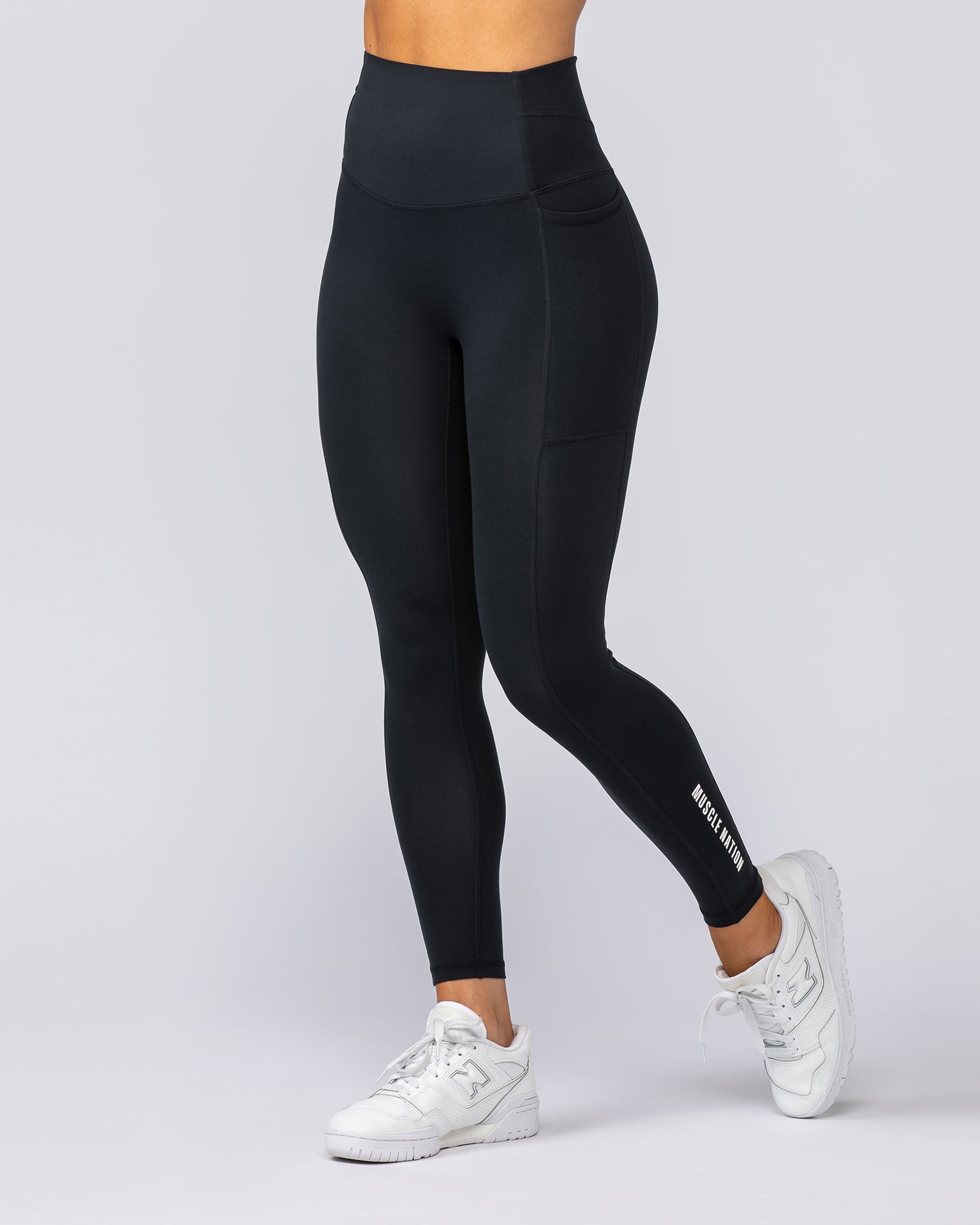 Unrivalled Everyday Pocket Ankle Leggings - Black-Leggings-XXS-042320BLK-XXS-MNAPPRL23743-7-Muscle Nation