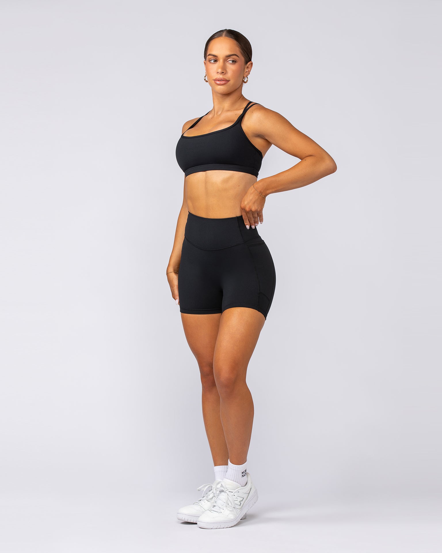 Agility Pocket Bike Shorts - Black-Shorts-XXS-012404BLK-XXS-MNAPPRL29301-7-Muscle Nation