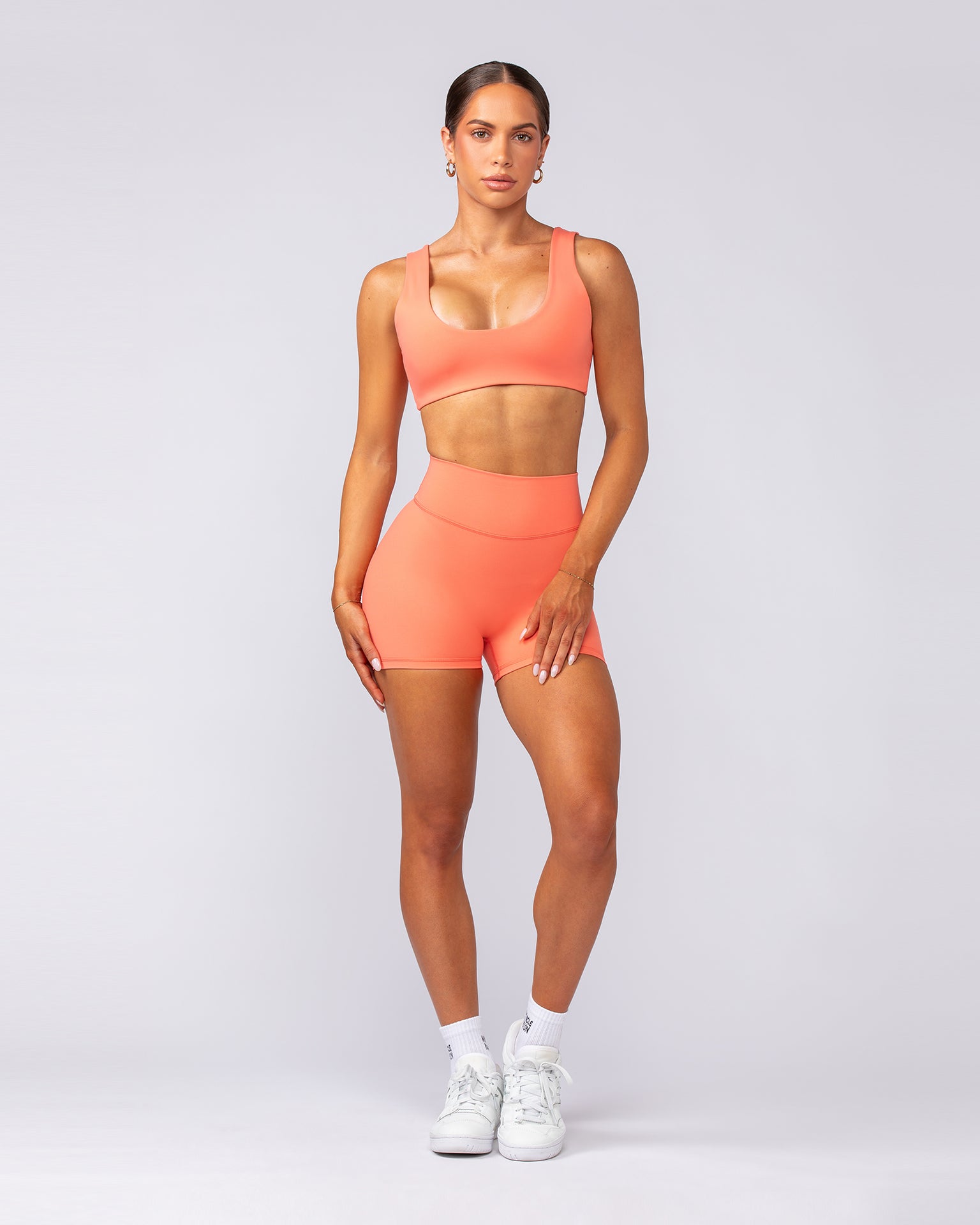Elite Bralette - Hot Coral-Bralettes-XXS-092401HTCORL-XXS-MNAPPRL40149-6-Muscle Nation