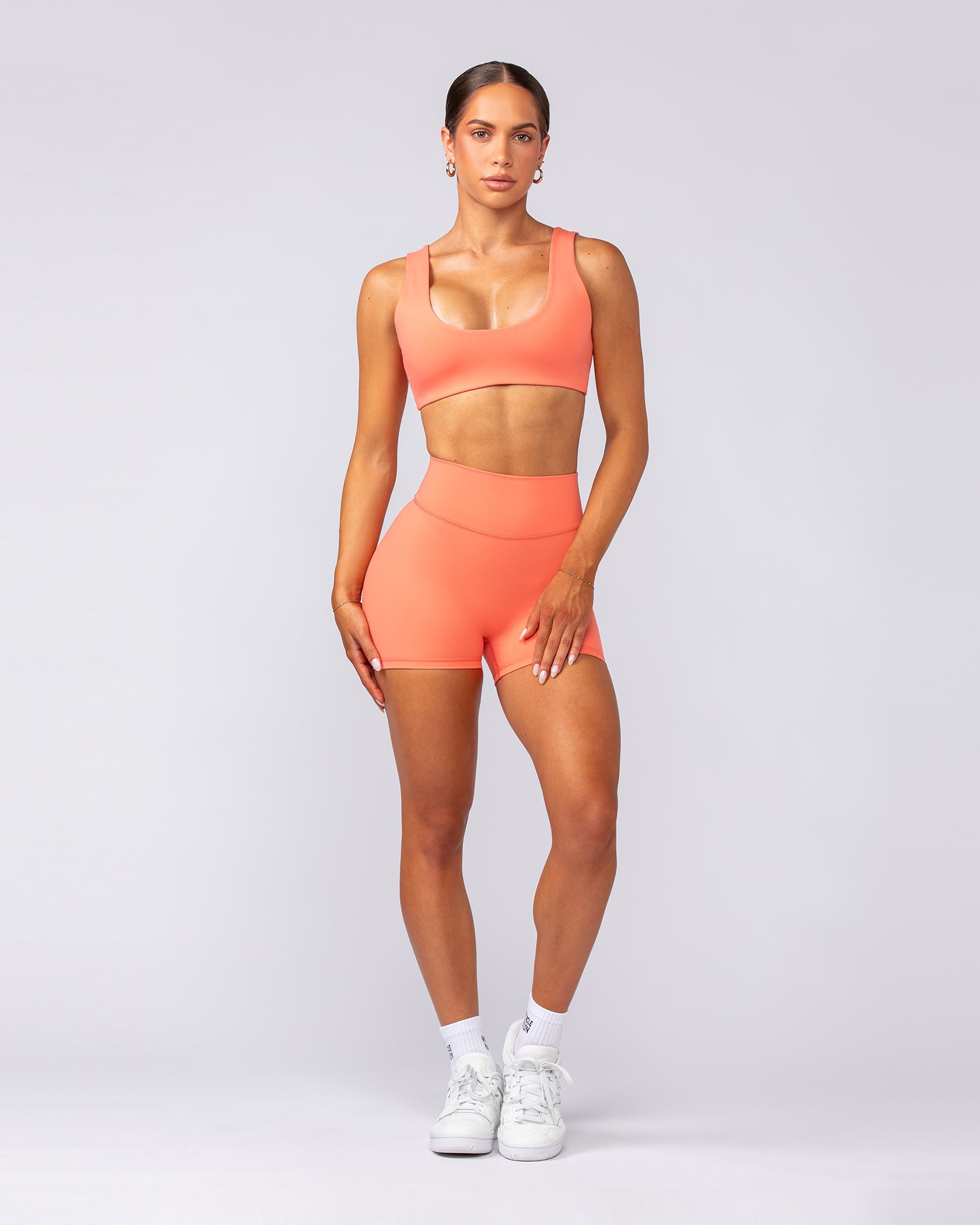 Elite Bralette - Hot Coral-Bralettes-XXS-092401HTCORL-XXS-MNAPPRL40149-6-Muscle Nation