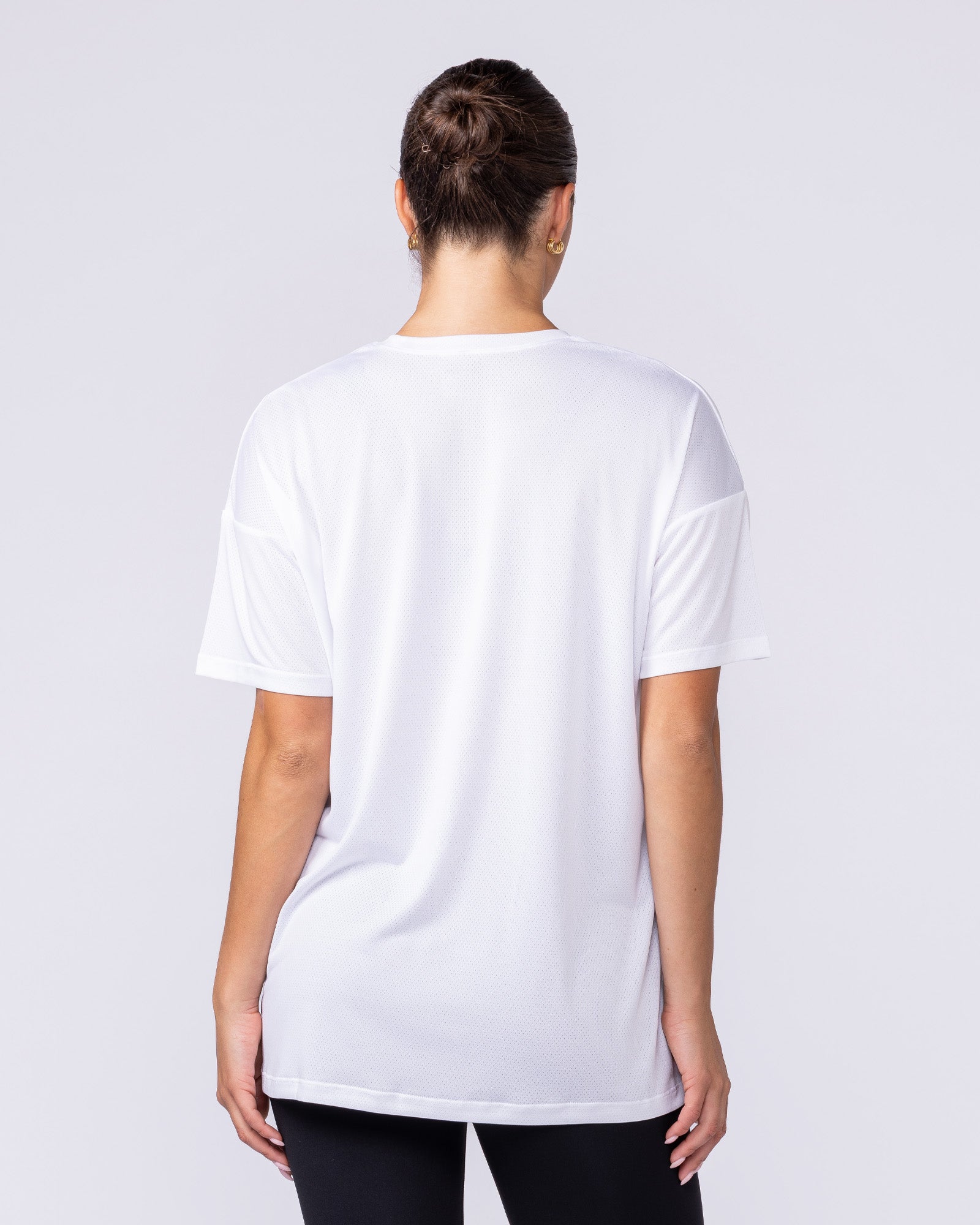 Womens Relaxed Training Tee - White-T-Shirts-XXS-1125132WHT-XXS-MNAPPRL45309-4-Muscle Nation