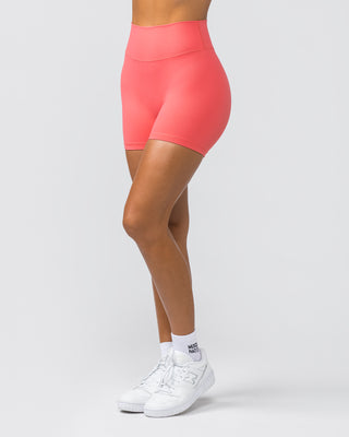 Instinct Scrunch Midway Shorts - Peach Orange-Shorts-XXS-012416PCHORA-XXS-MNAPPRL31249-2-Muscle Nation