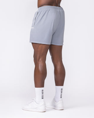 Essential Vintage 3.5" Active Shorts - Washed Cement-Shorts-S-032639WCMT-S-MNAPPRL49647-2-Muscle Nation