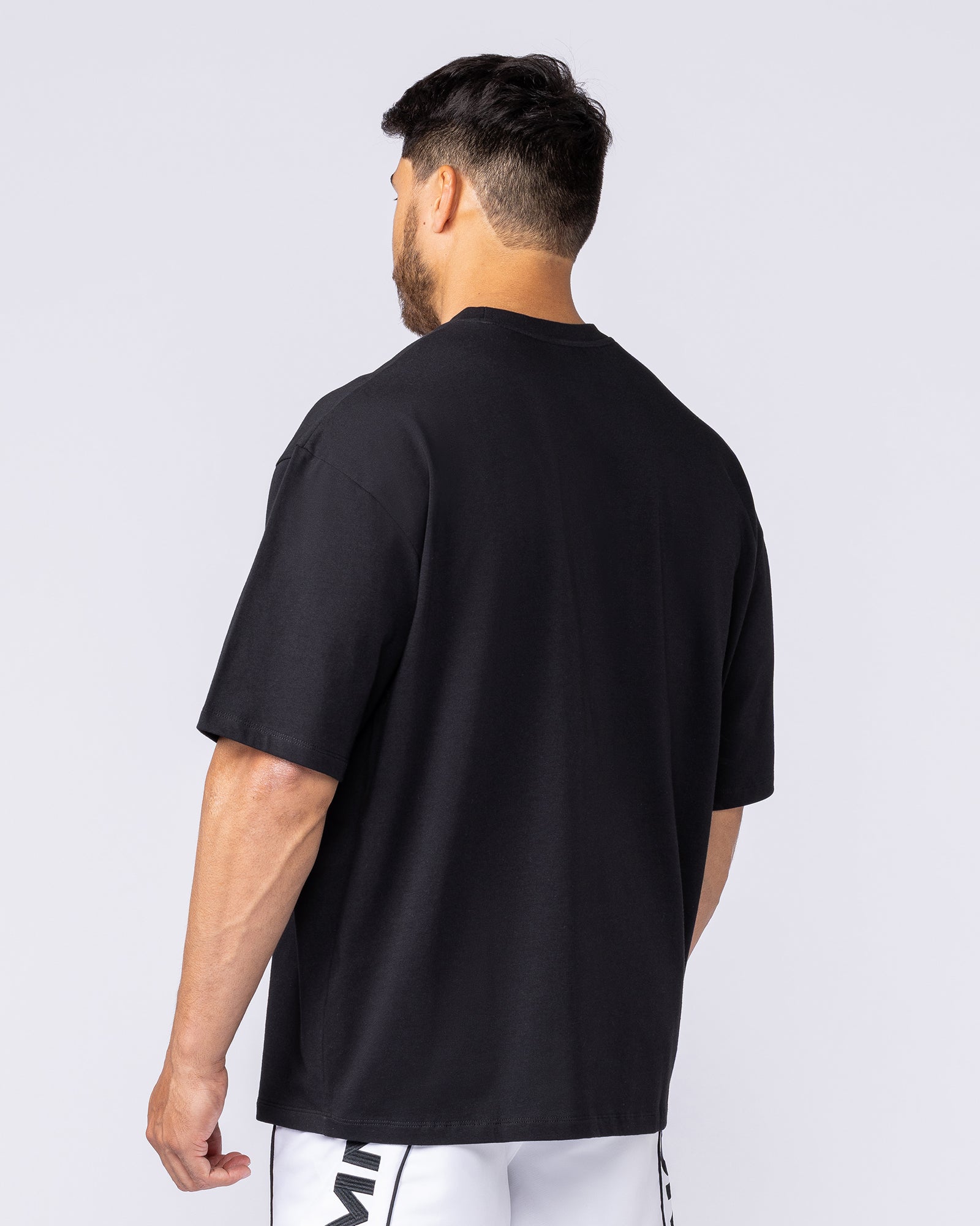 Worldwide Collection Oversized Tee - Black-T-Shirts-XS-1125178BLK-XS-MNAPPRL47856-2-Muscle Nation