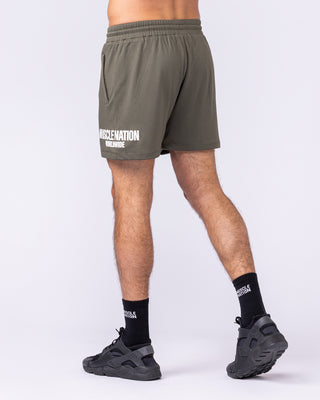 Worldwide Lay Up 3.5” Shorts - Dark Khaki-Shorts-S-1125155DKHAKI-S-MNAPPRL47171-2-Muscle Nation
