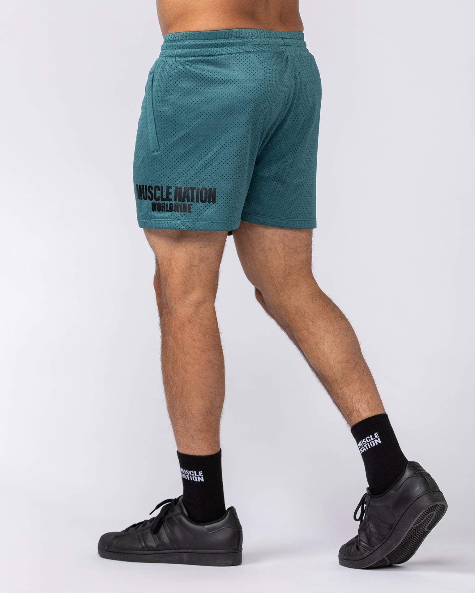 Worldwide Lay Up 3.5" Shorts - Shark-Shorts-S-092528SHRK-S-MNAPPRL44263-5-Muscle Nation