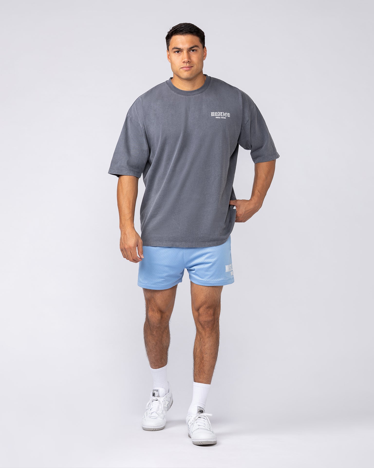 Worldwide Lay Up 3.5" Shorts - Sky-Shorts-S-092528SKY-S-MNAPPRL44256-6-Muscle Nation