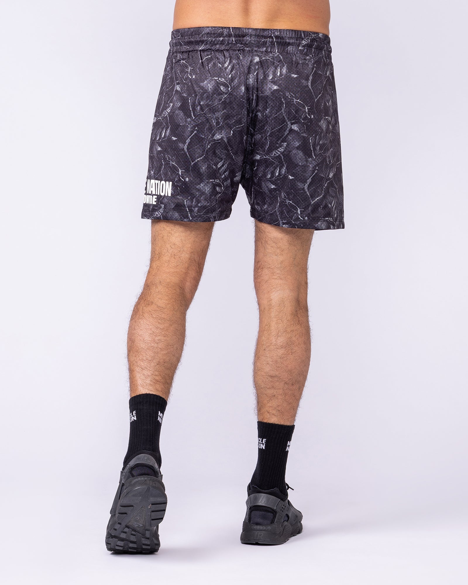 Worldwide Lay Up 3.5” Shorts - Tree Camo Monochrome-Shorts-S-1125155TCMOM-S-MNAPPRL47178-5-Muscle Nation