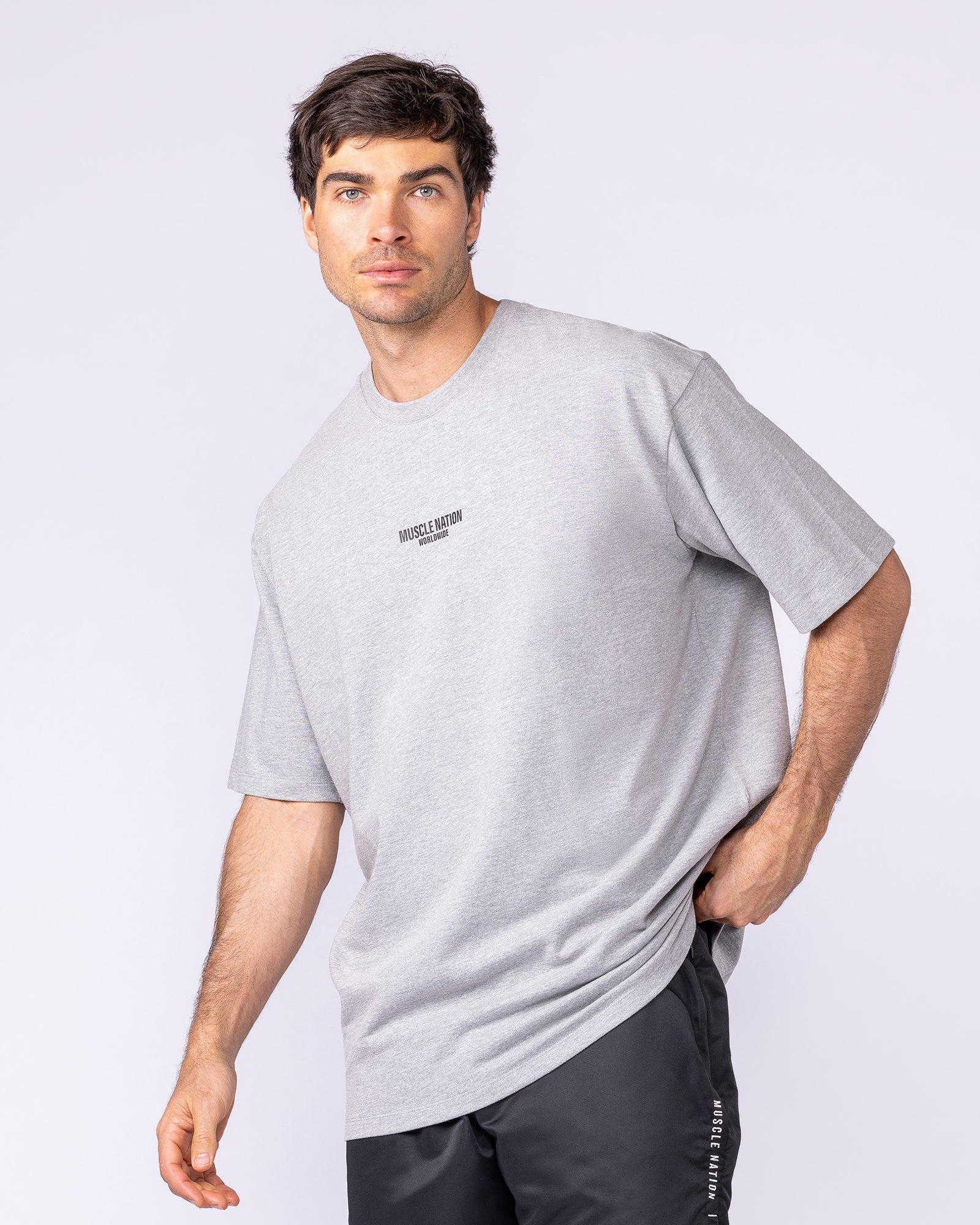 Worldwide Pump Cover - Grey Marl-T-Shirts-XS-062401GRYMRL-XS-MNAPPRL31721-3-Muscle Nation