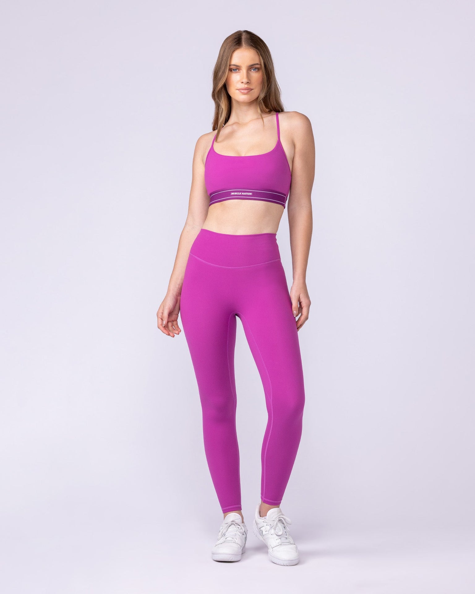 Zero Rise Everyday Ankle Length Leggings - Radiant Orchid-Leggings-XXS-1125114RORID-XXS-MNAPPRL46822-6-Muscle Nation