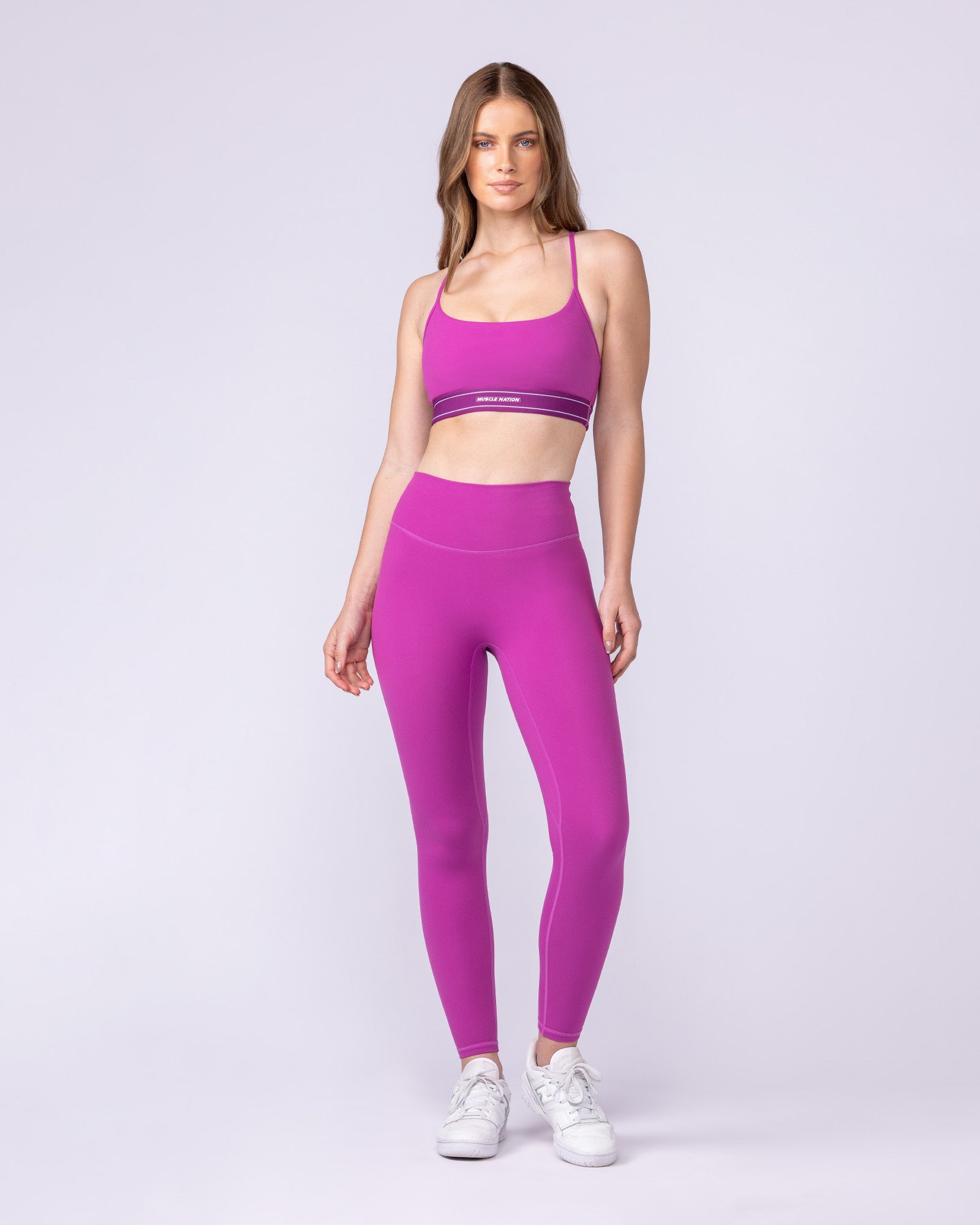 Zero Rise Everyday Ankle Length Leggings - Radiant Orchid-Leggings-XXS-1125114RORID-XXS-MNAPPRL46822-6-Muscle Nation