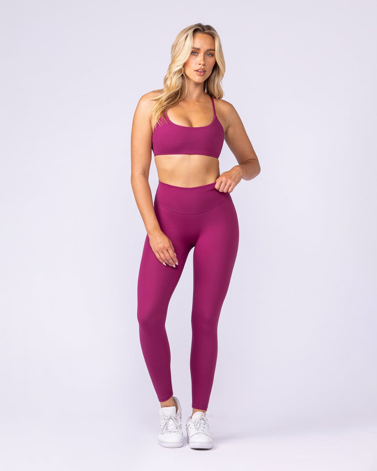 Zero Rise Everyday Ankle Length Leggings - Raspberry Quartz-Leggings-XXS-1125114RSPQ-XXS-MNAPPRL46831-5-Muscle Nation