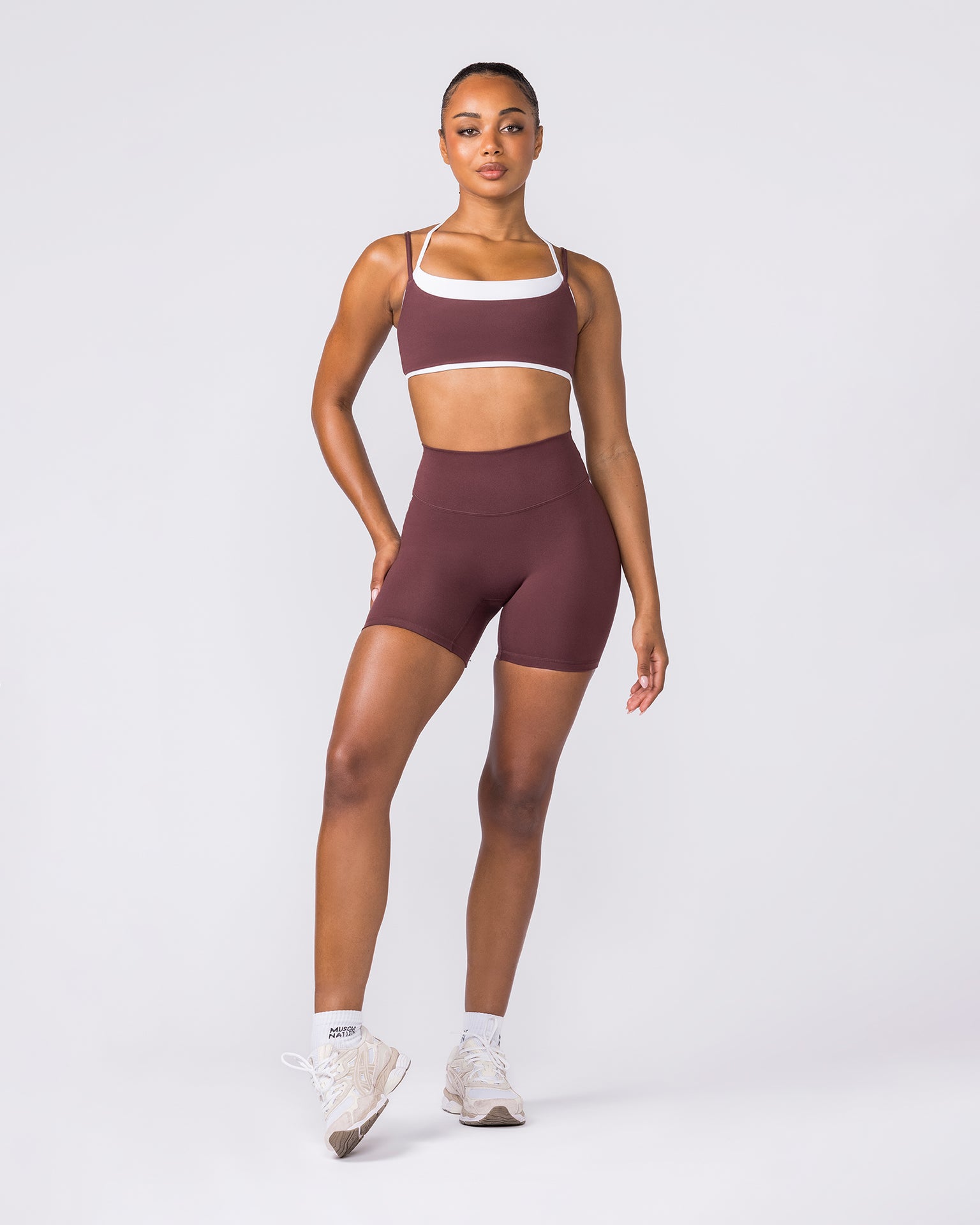 Zero Rise Everyday Bike Shorts - Rocky Road-Bottoms-XXS-042607RKRD-XXS-MNAPPRL50054-6-Muscle Nation