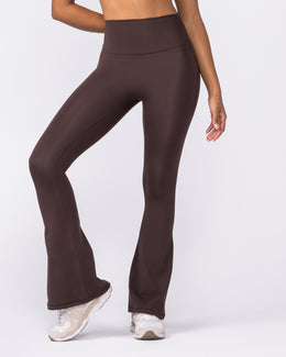 Zero Rise Everyday Flare Leggings - Cocoa-Leggings-XXS-042609COCOA-XXS-MNAPPRL50126-1-Muscle Nation