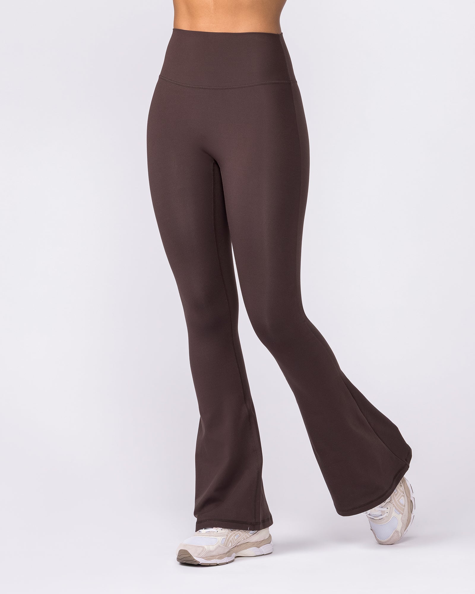 Zero Rise Everyday Flare Leggings - Cocoa-Leggings-XXS-042609COCOA-XXS-MNAPPRL50126-4-Muscle Nation