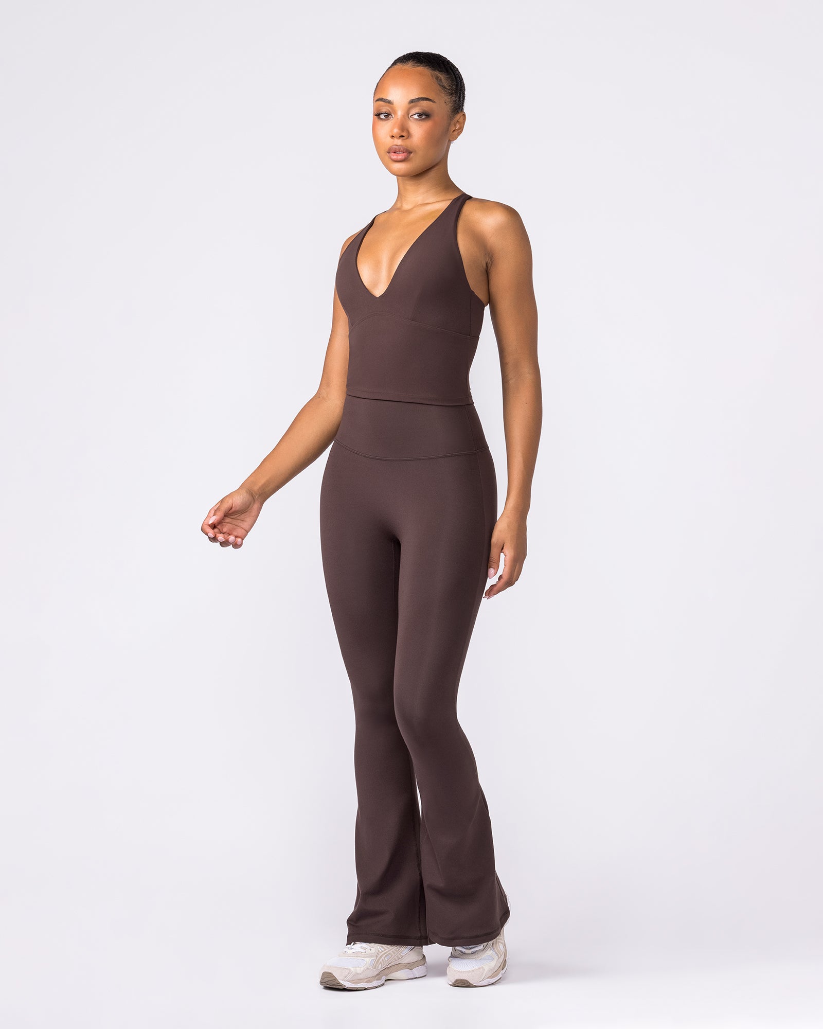 Zero Rise Everyday Flare Leggings - Cocoa-Leggings-XXS-042609COCOA-XXS-MNAPPRL50126-7-Muscle Nation