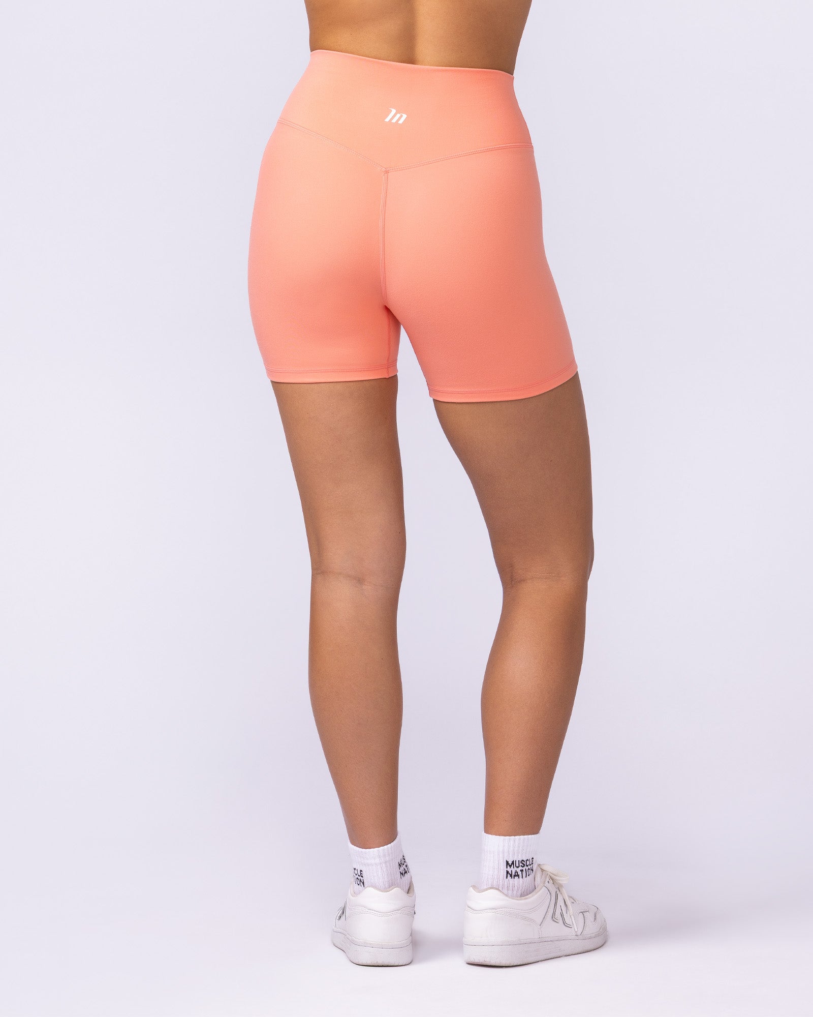 Zero Rise Everyday Midway Shorts - Peachy-Shorts-XXS-1125112PEACHY-XXS-MNAPPRL46849-4-Muscle Nation