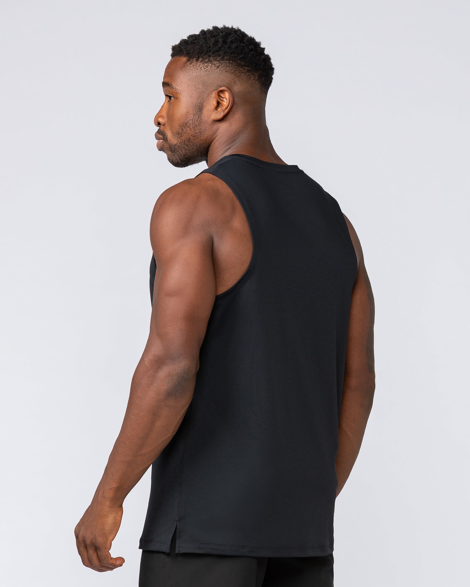 Active Training Tank - Black-Singlets & Tanks-S-042508BLK-S-MNAPPRL41866-3-Muscle Nation
