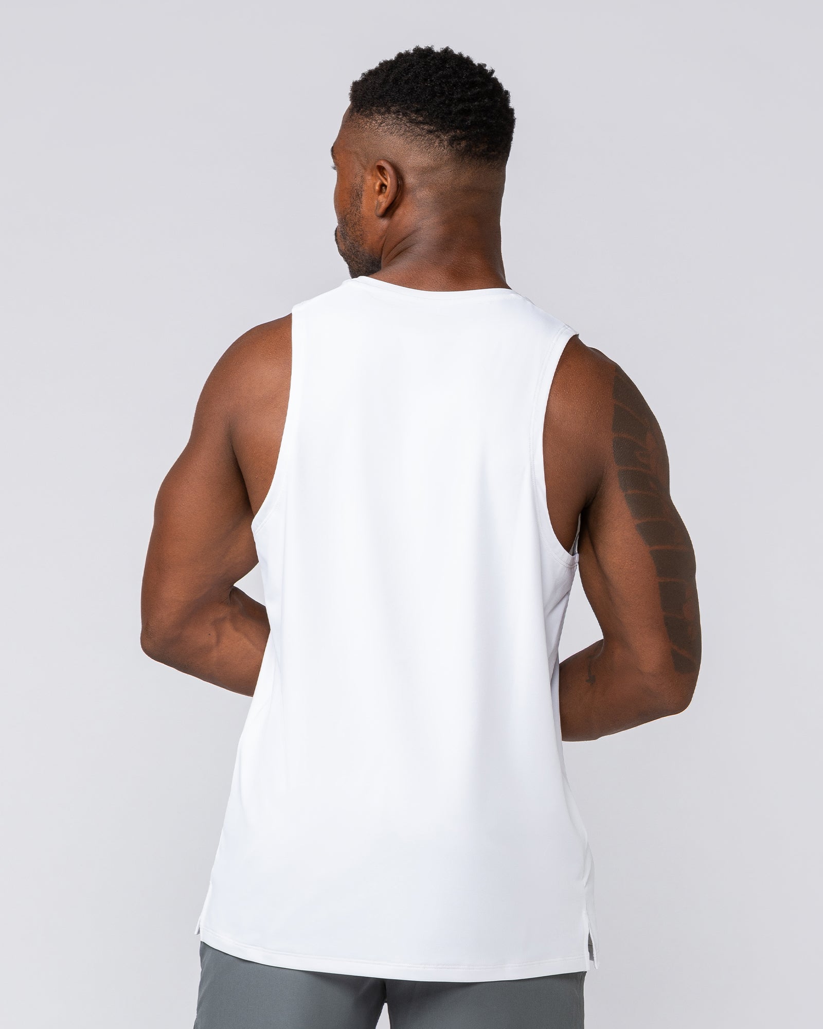 Active Training Tank - White-Singlets & Tanks-S-042508WHT-S-MNAPPRL41887-5-Muscle Nation