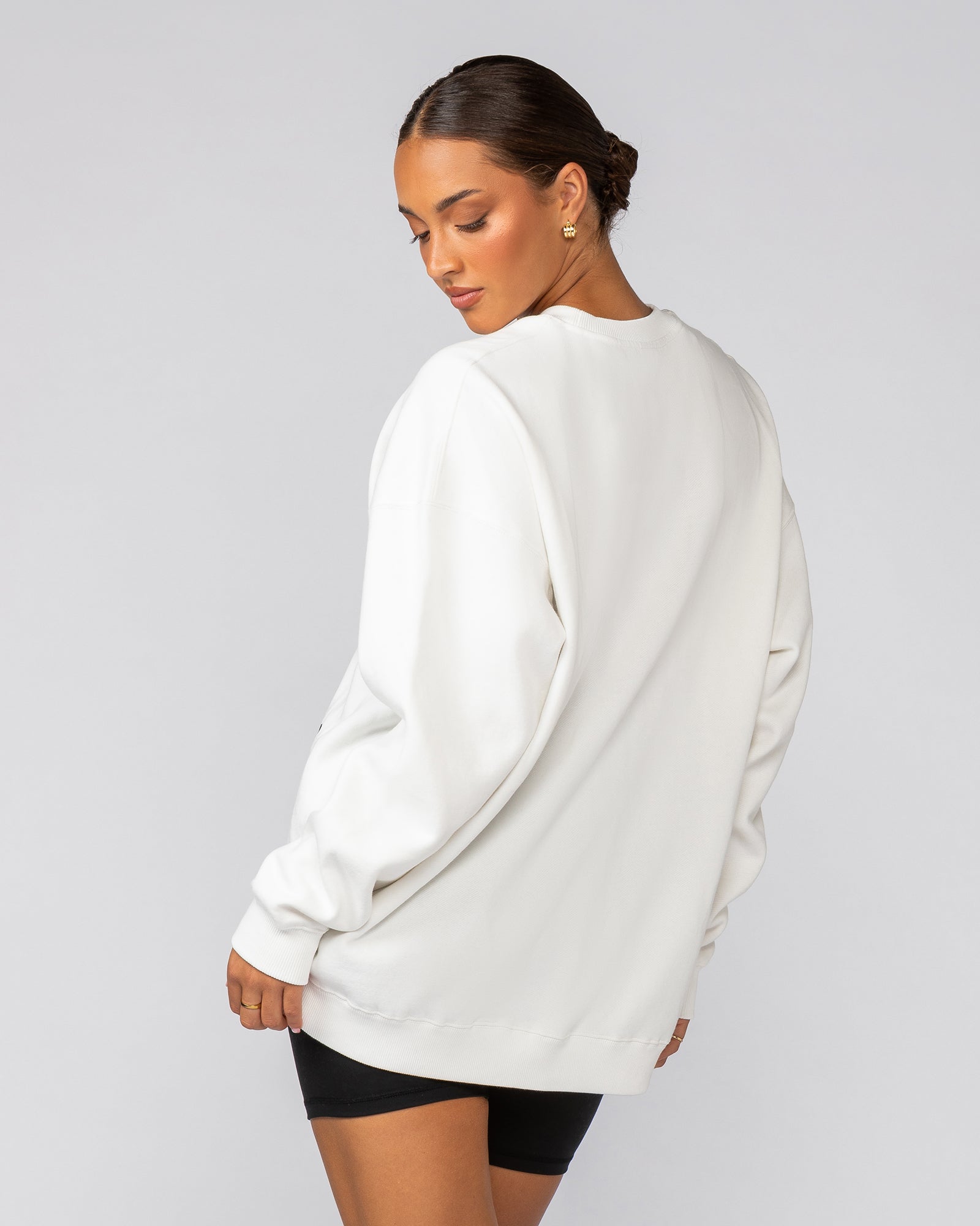Baddies Oversized Pullover - Vanilla-Jumpers & Hoodies-XXS-042547VNLA-XXS-MNAPPRL41622-3-Muscle Nation