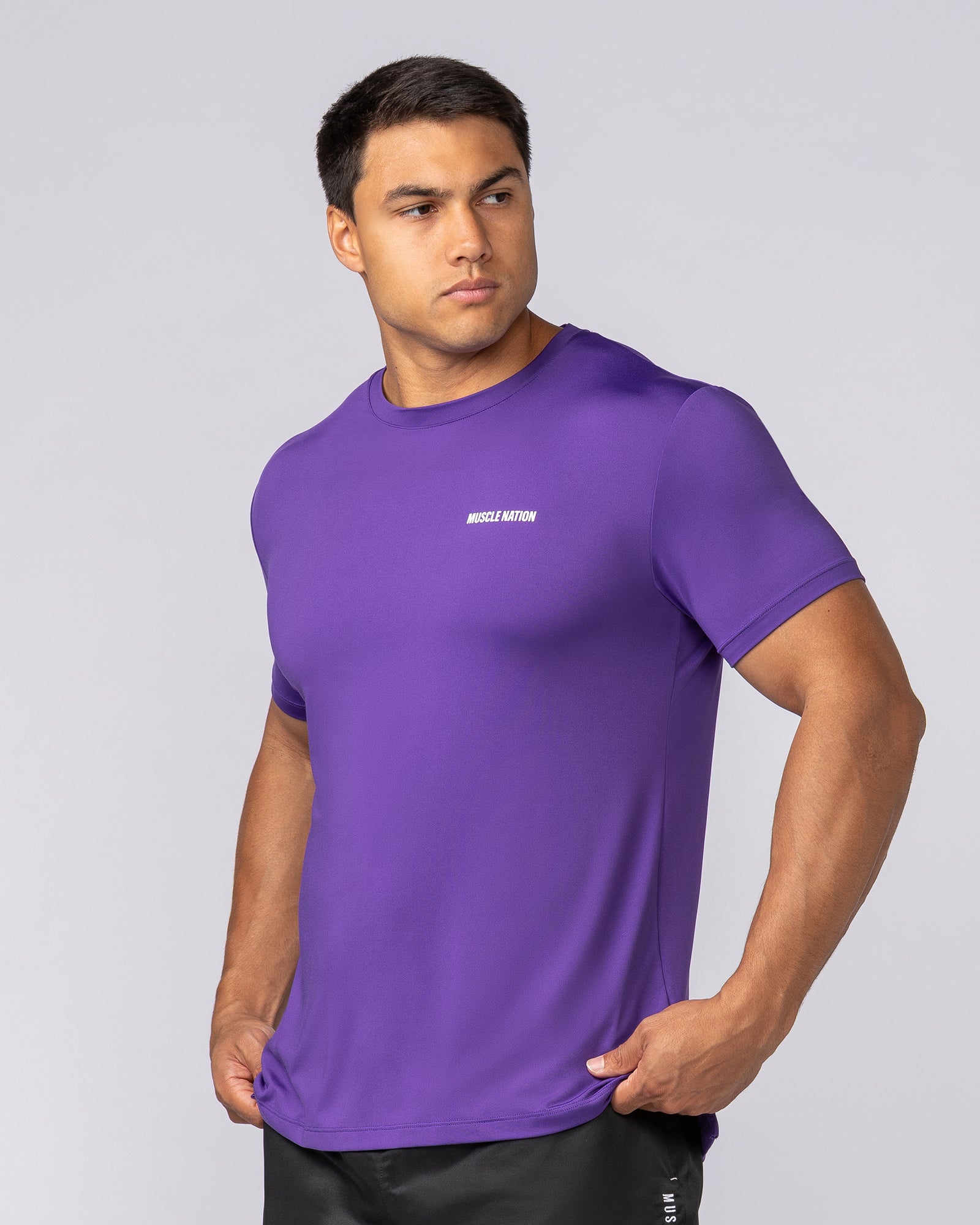 Climaflex Active Tee - Purple-T-Shirts-XS-032545PURPL-XS-MNAPPRL43411-3-Muscle Nation