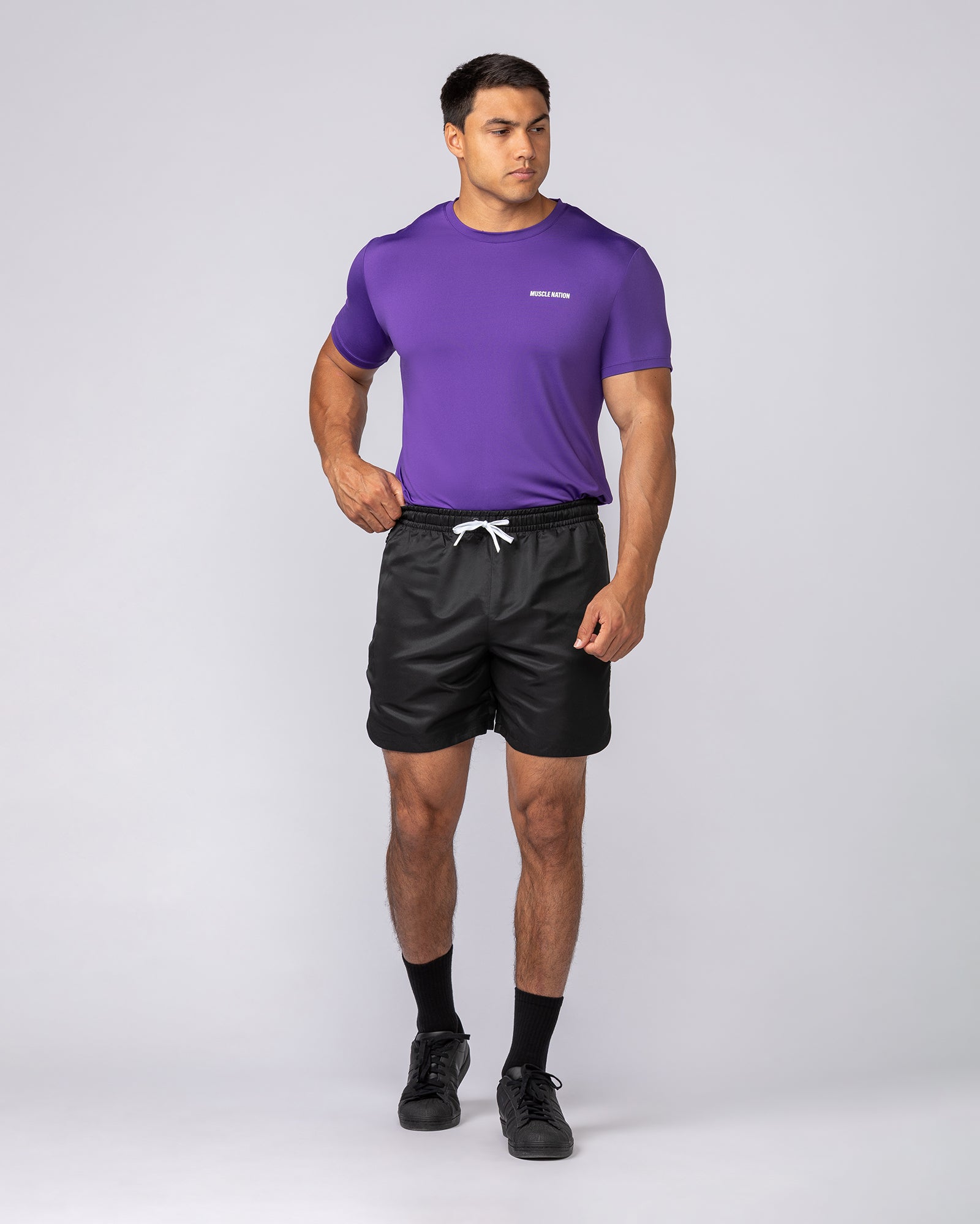 Climaflex Active Tee - Purple-T-Shirts-XS-032545PURPL-XS-MNAPPRL43411-6-Muscle Nation