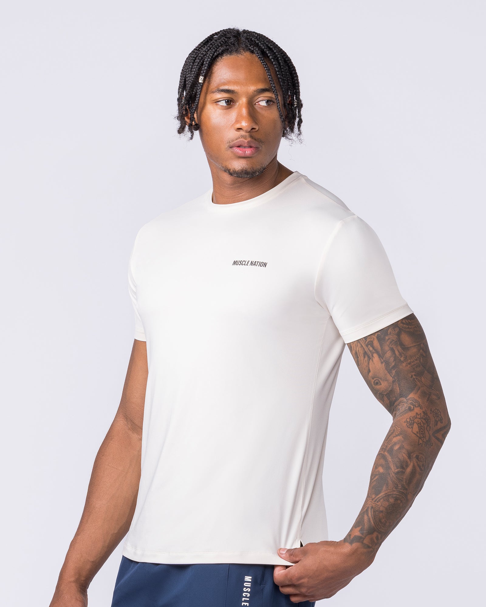 Climaflex Active Tee - Travertine-T-Shirts-XS-022618TRAV-XS-MNAPPRL48800-3-Muscle Nation