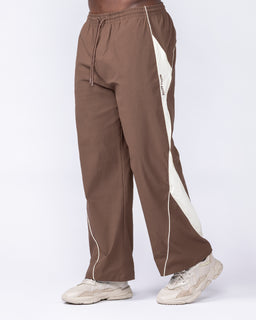 Command Windbreaker Pants Brown - Muscle Nation men's trackpants