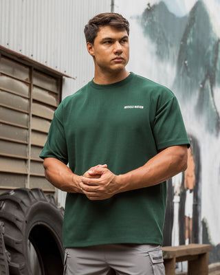 Daily Regular Fit Tee - Sporting Green-T-Shirts-S-042645SPTGRN-S-MNAPPRL50497-1-Muscle Nation