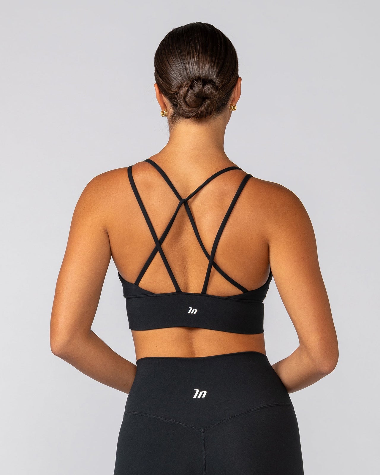 Dash Longline Bra Black - Muscle Nation women's sports bra, view 4