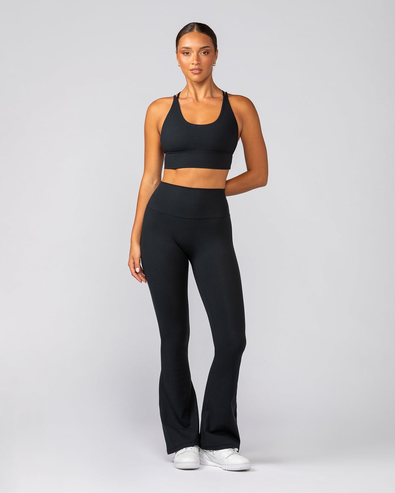 Dash Longline Bra Black - Muscle Nation women's sports bra, view 5