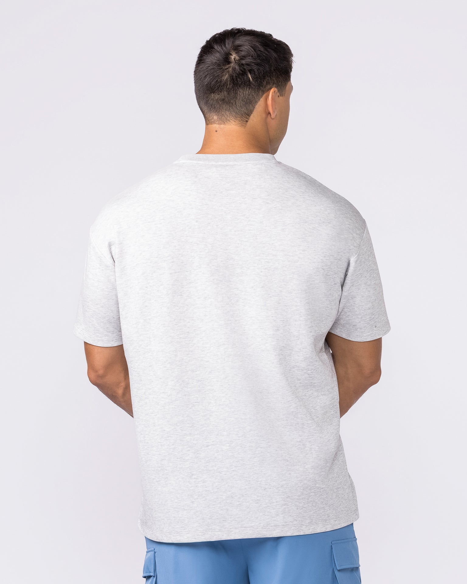 Daily Regular Fit Tee - Grey Marl-T-Shirts-S-042645GRYMRL-S-MNAPPRL50490-4-Muscle Nation