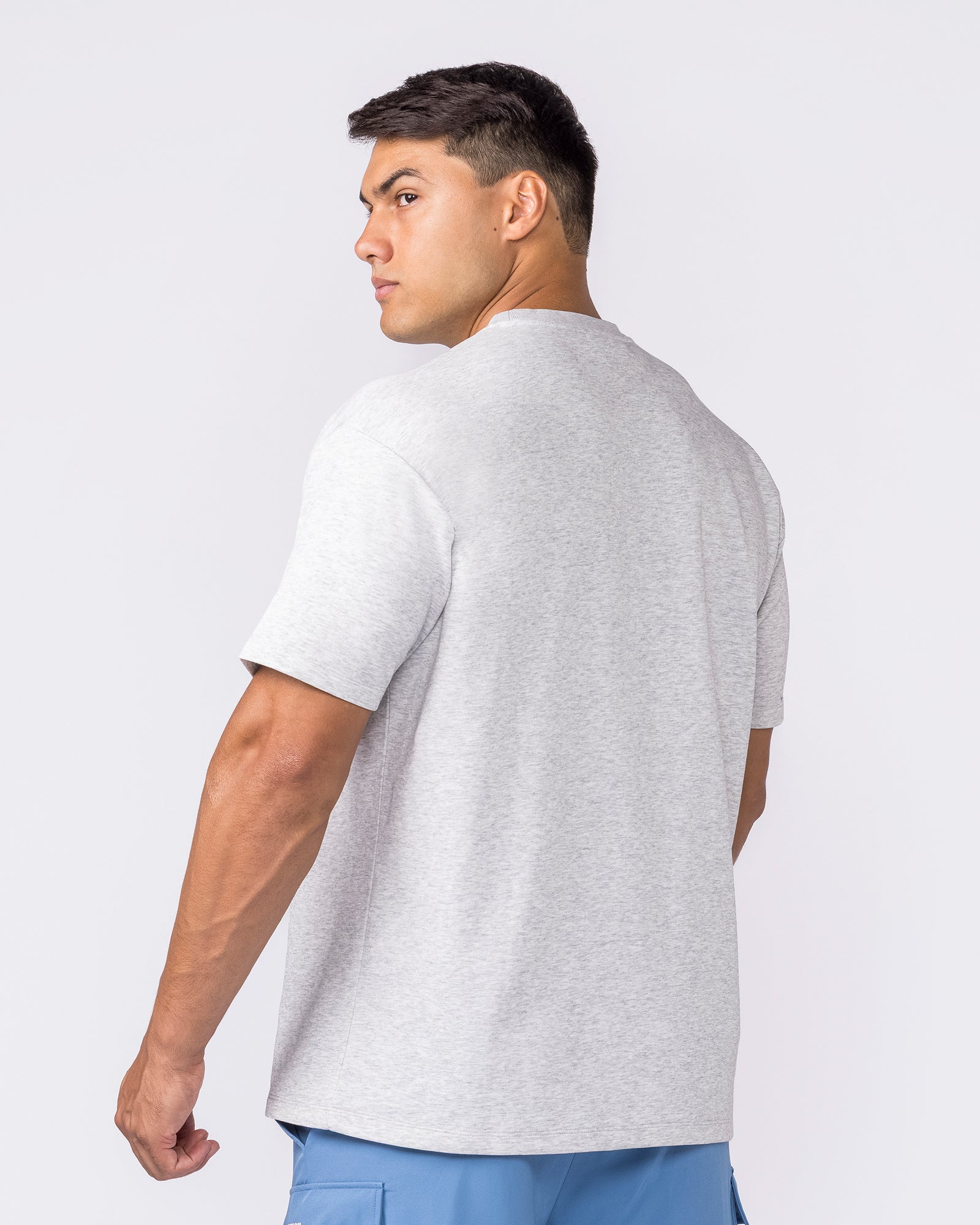 Daily Regular Fit Tee - Grey Marl-T-Shirts-S-042645GRYMRL-S-MNAPPRL50490-2-Muscle Nation
